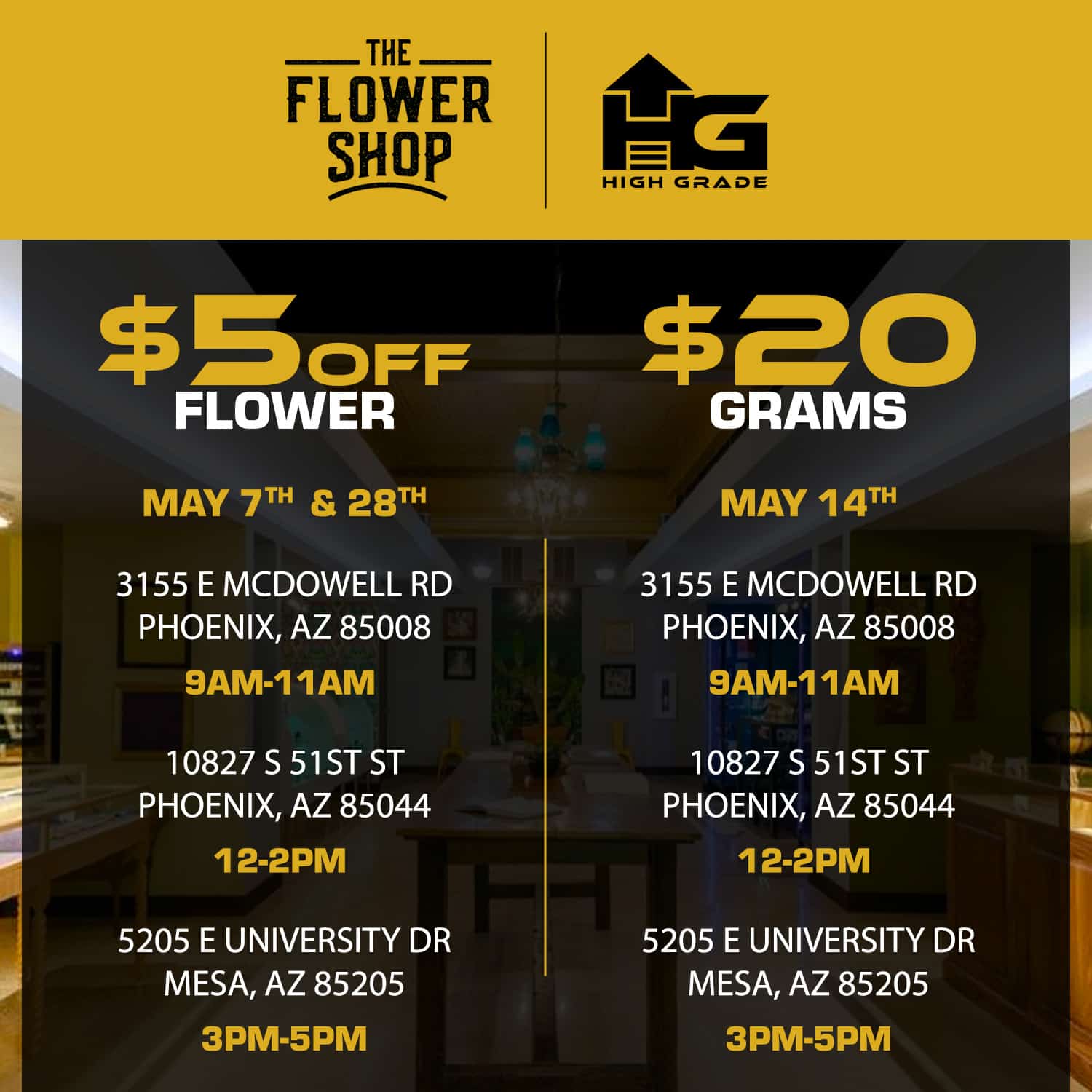 Events & Specials High Grade